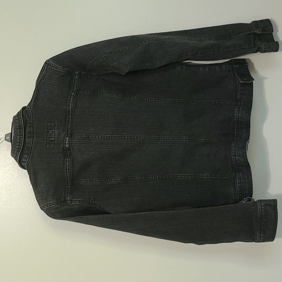 Eddie Bauer Black Distressed Denim Jacket Women's Size Small - Picture 5 of 5